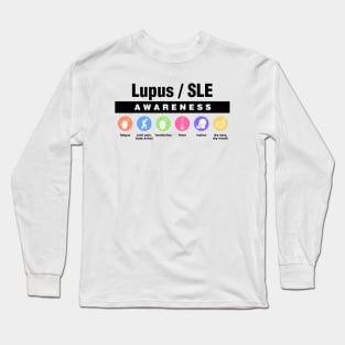 Lupus - Disability Awareness Symptoms Long Sleeve T-Shirt